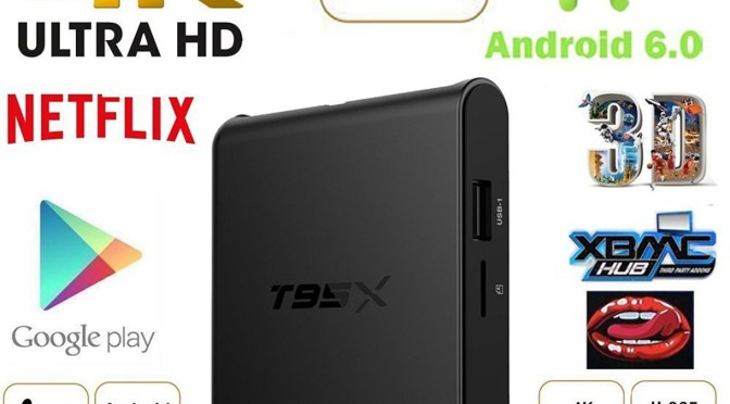 GM T95X Android 6.0 TV Box 2G/8G quadcore + kodi Media Player